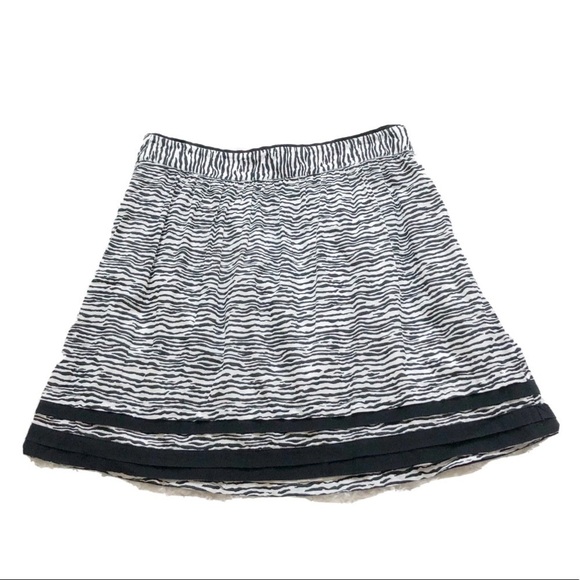🆕 LOFT zebra a line full cotton mini skirt 2 - Picture 1 of 10